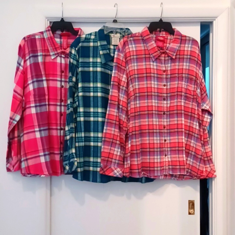 Women's Plus Size Flannel Shirts